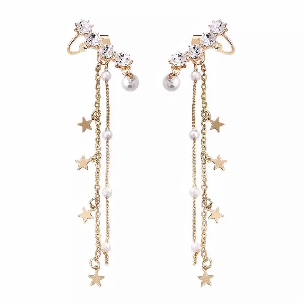 A.D.S. Tassel Crystal Earrings